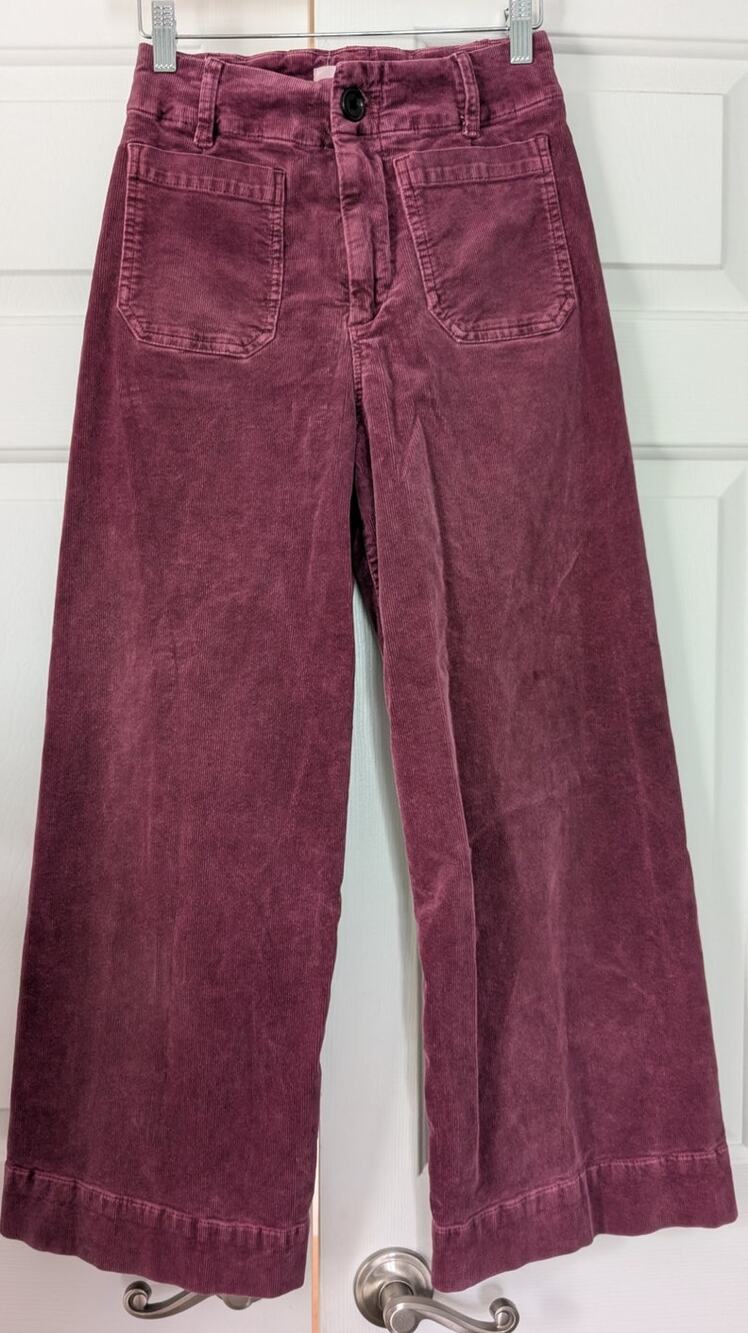 Dear John Audrey Wide Leg Utility Corduroy Pants